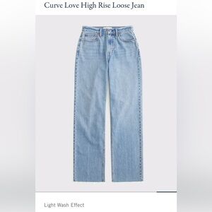 Abercrombie Curve Love High Rise Loose Jean